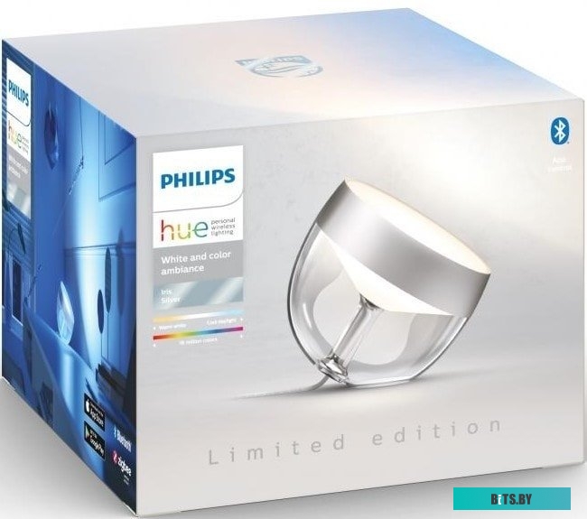 929002376701 Умный светильник Philips Hue Iris настол. серебристый (929002376701)