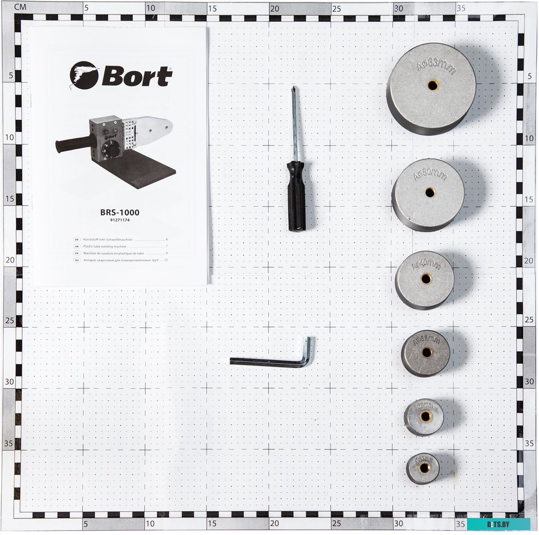 91271174 Аппарат для сварки пластиковых труб Bort BRS-1000