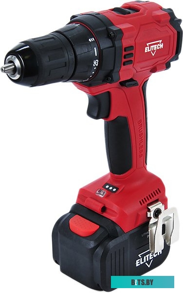 191606 Дрель-шуруповерт Elitech ДА 12БЛ2 (Е2201.001.02), 4Ач,  с двумя аккумуляторами [191606]