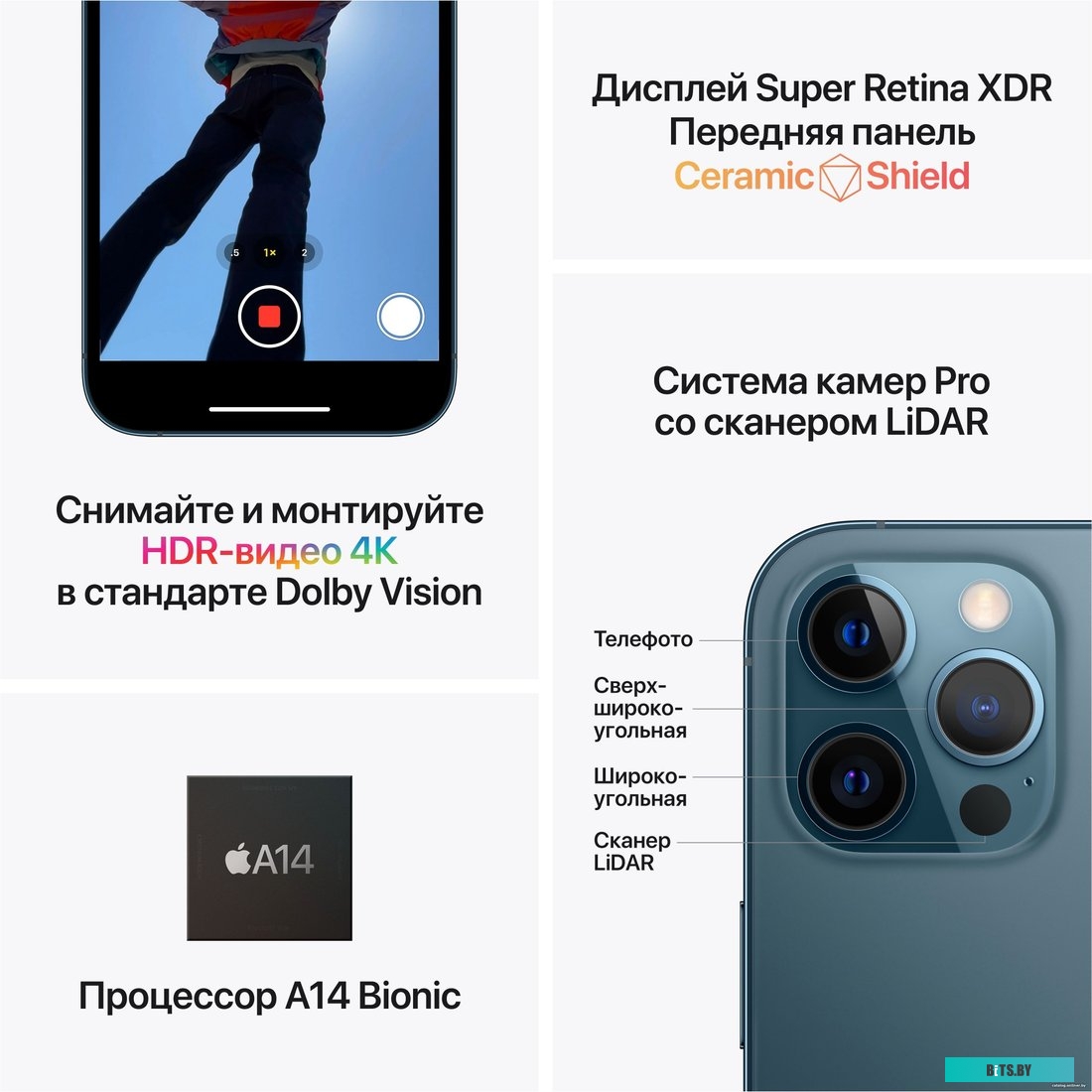 Apple iPhone 12 Pro Max 256GB Восстановленный by Breezy, грейд B (тихоокеанский с