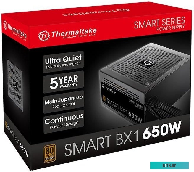 Блок питания Thermaltake Smart BX1 650W SPD-650AH2NKB-2 <PS-SPD-0650NNSABE-1>