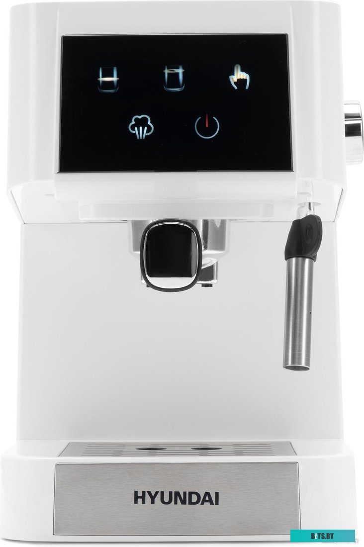 HEM-3203 Кофеварка рожковая Hyundai HEM-3203 1000Вт белый/серебристый