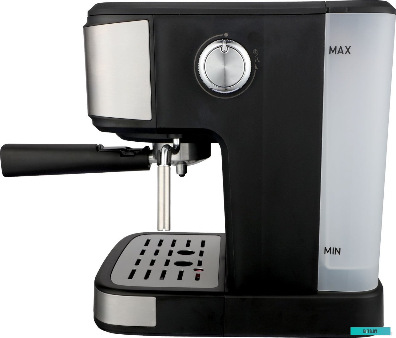 HEM-3312 Кофеварка Hyundai HEM-3312,  рожковая,  черный  / серебристый