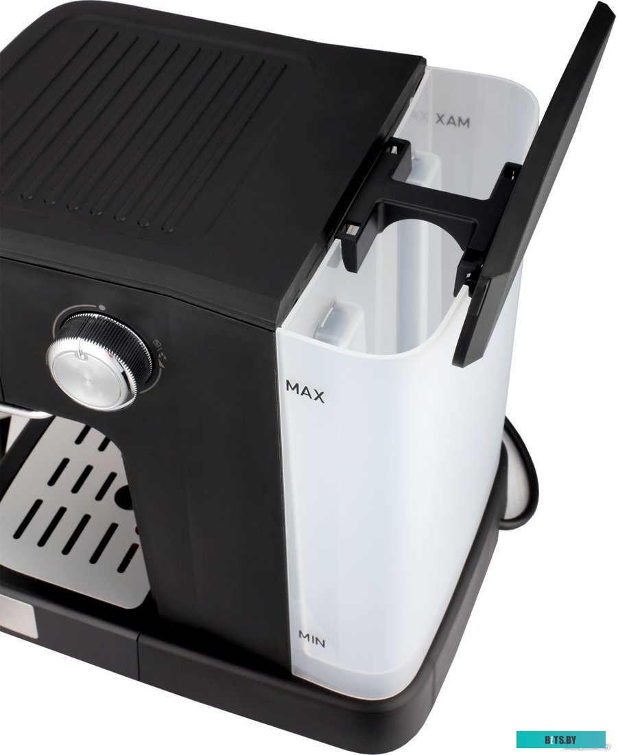 HEM-3312 Кофеварка Hyundai HEM-3312,  рожковая,  черный  / серебристый