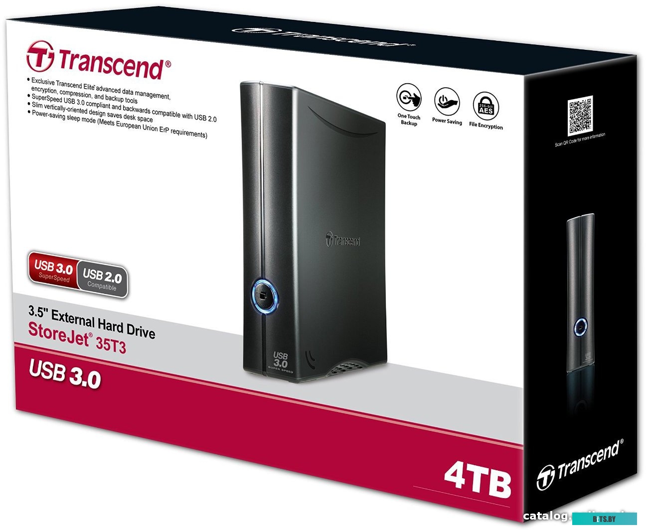 Внешний жесткий диск Transcend StoreJet 35T3 4TB [TS4TSJ35T3]