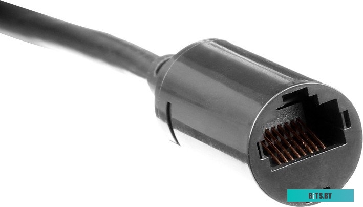LAN-PCEXT/U5E-2.0-BK Удлинитель патч-корда UTP кат.5E, розетка RJ45 - вилка RJ-45, 2.0 м, черный