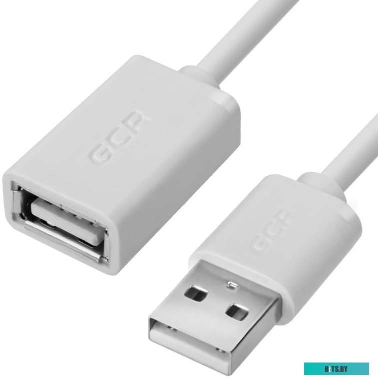 GCR-UEC5M-BB-1.0m Greenconnect Удлинитель 1.0m USB 2.0, AM/AF, белый, 28/28 AWG, морозостойкий, GCR-UEC5M-BB-1.0m