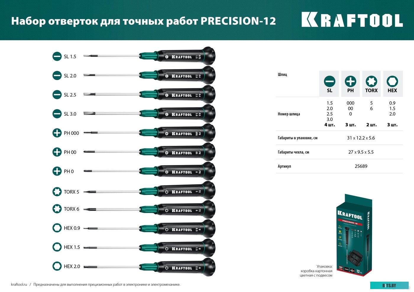 25689 KRAFTOOL 25689 (12 предметов)