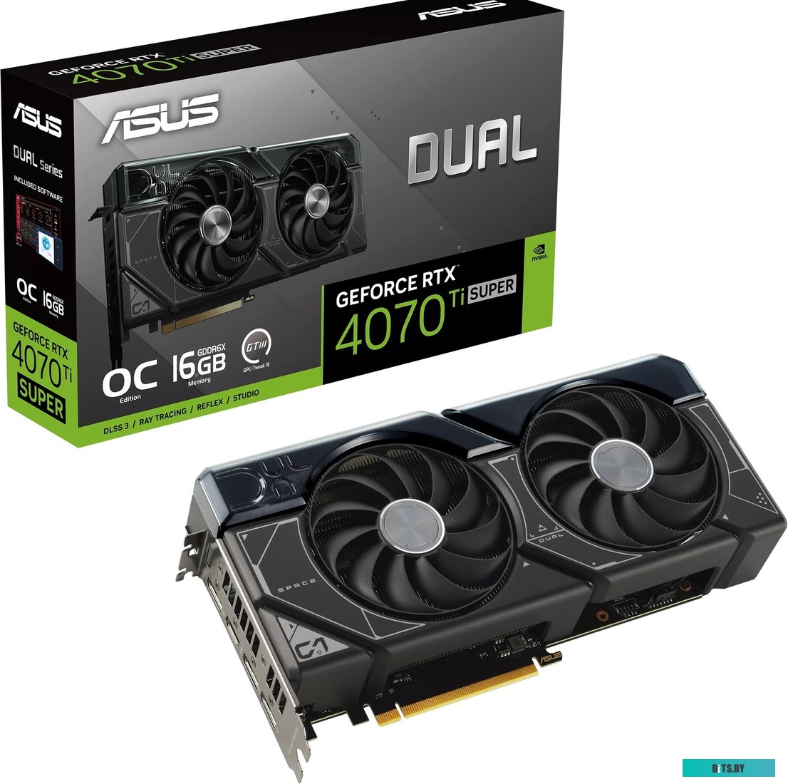 Видеокарта ASUS Dual GeForce RTX 4070 Ti Super OC Edition DUAL-RTX4070TIS-O16G