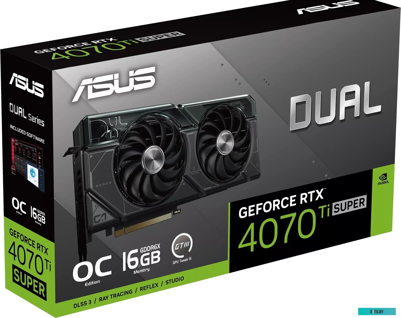 Видеокарта ASUS Dual GeForce RTX 4070 Ti Super OC Edition DUAL-RTX4070TIS-O16G