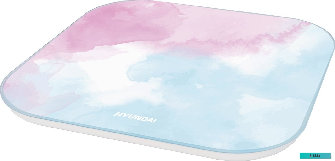 H-BS03961 Весы напольные электронные Hyundai H-BS03961 макс.180кг розовый/голубой