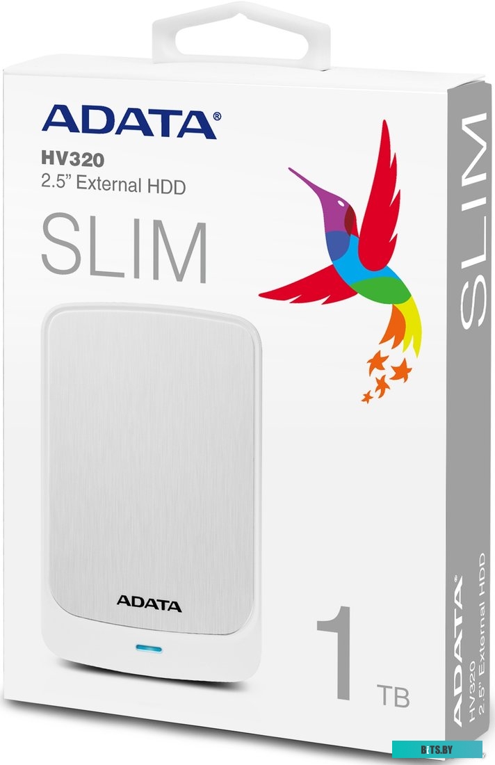 Внешний жесткий диск ADATA HV320 AHV320-1TU31-CWH 1TB (белый)