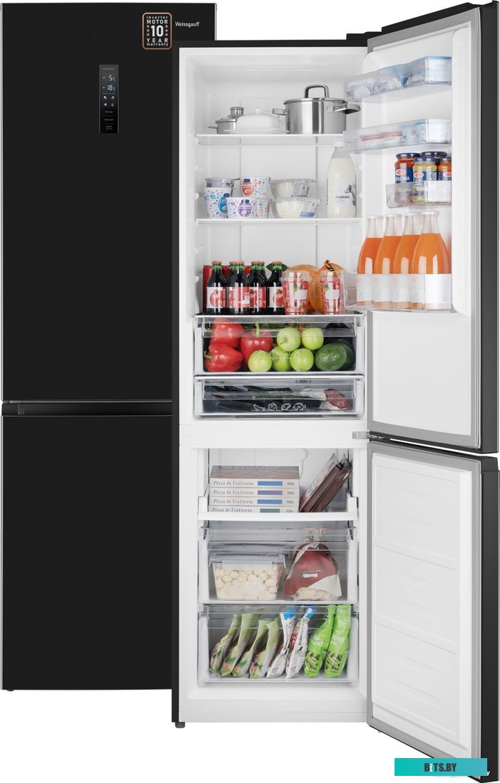 WRK2000TotalNoFrostInverterBlackInox Weissgauff WRK 2000 Total NoFrost Inverter Black Inox