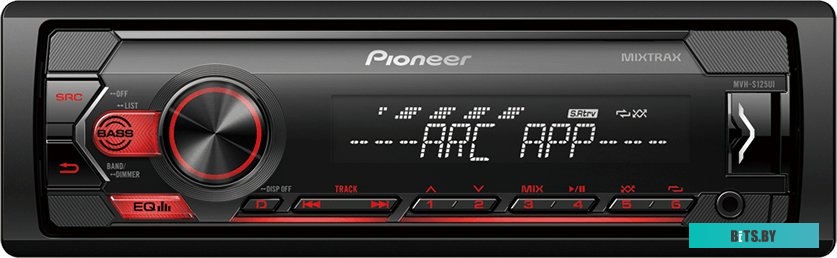 MVH-S125UI Автомагнитола Pioneer MVH-S125UI 1DIN 4x50Вт ПДУ RDS