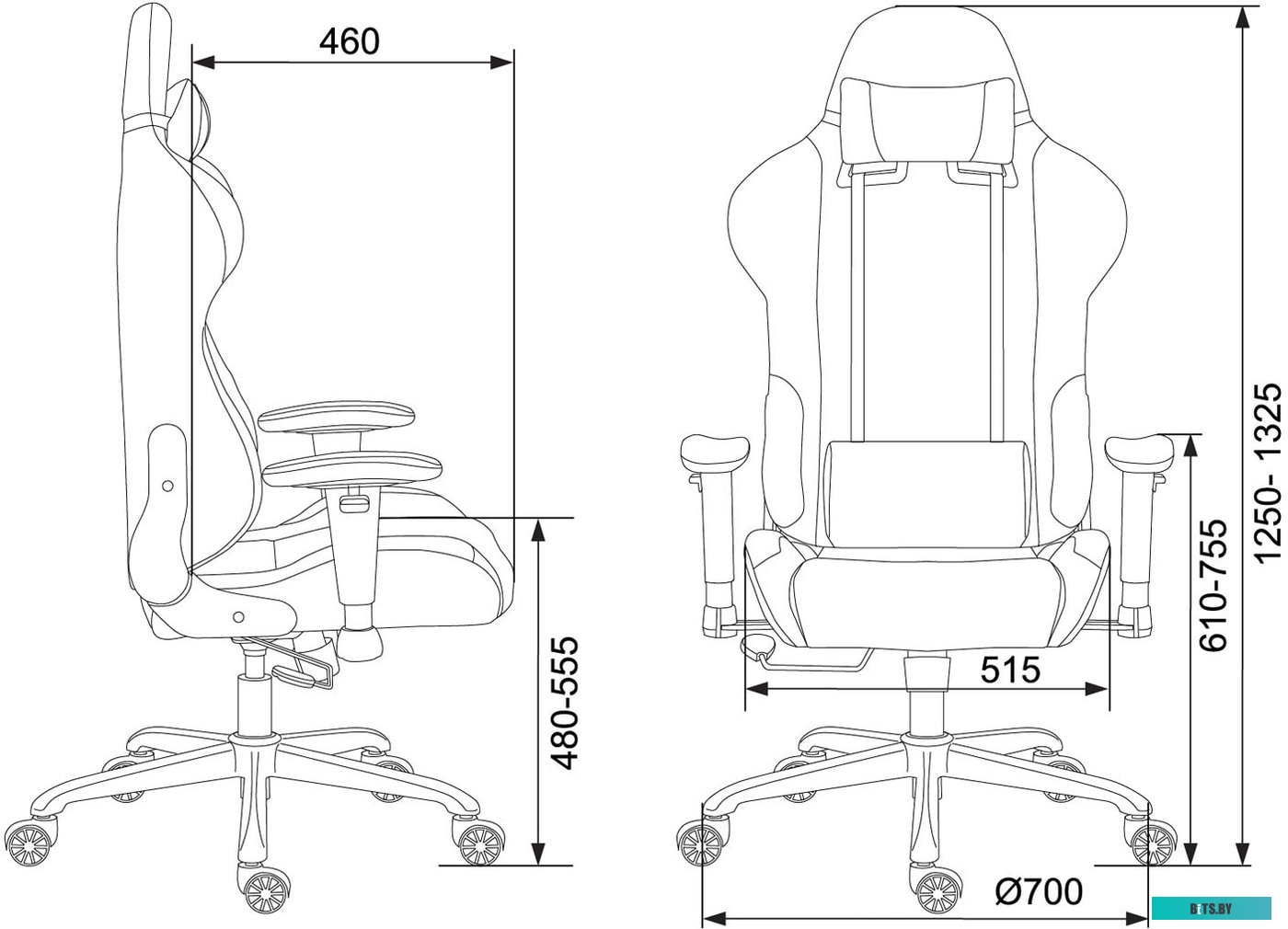 Кресло Zombie 771N (черный) <771N/BLACK-BL>