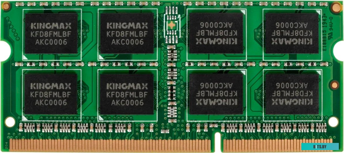 KM-SD3-1600-8GS Оперативная память Kingmax KM-SD3-1600-8GS DDR3 -  1x 8ГБ 1600МГц, для ноутбуков (SO-DIMM),  Ret