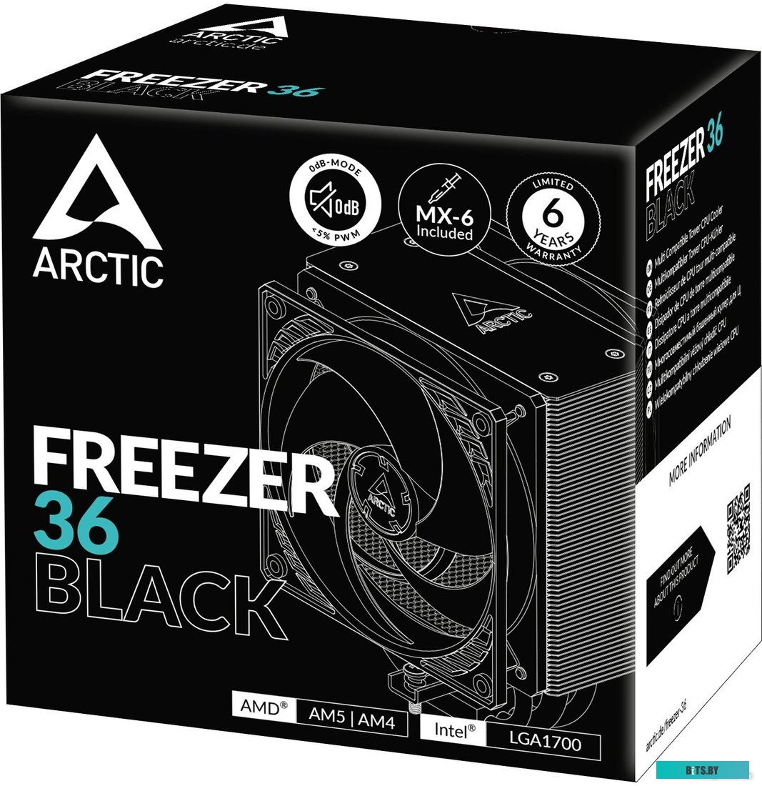 Кулер для процессора ARCTIC Freezer 36 Black ACFRE00123A