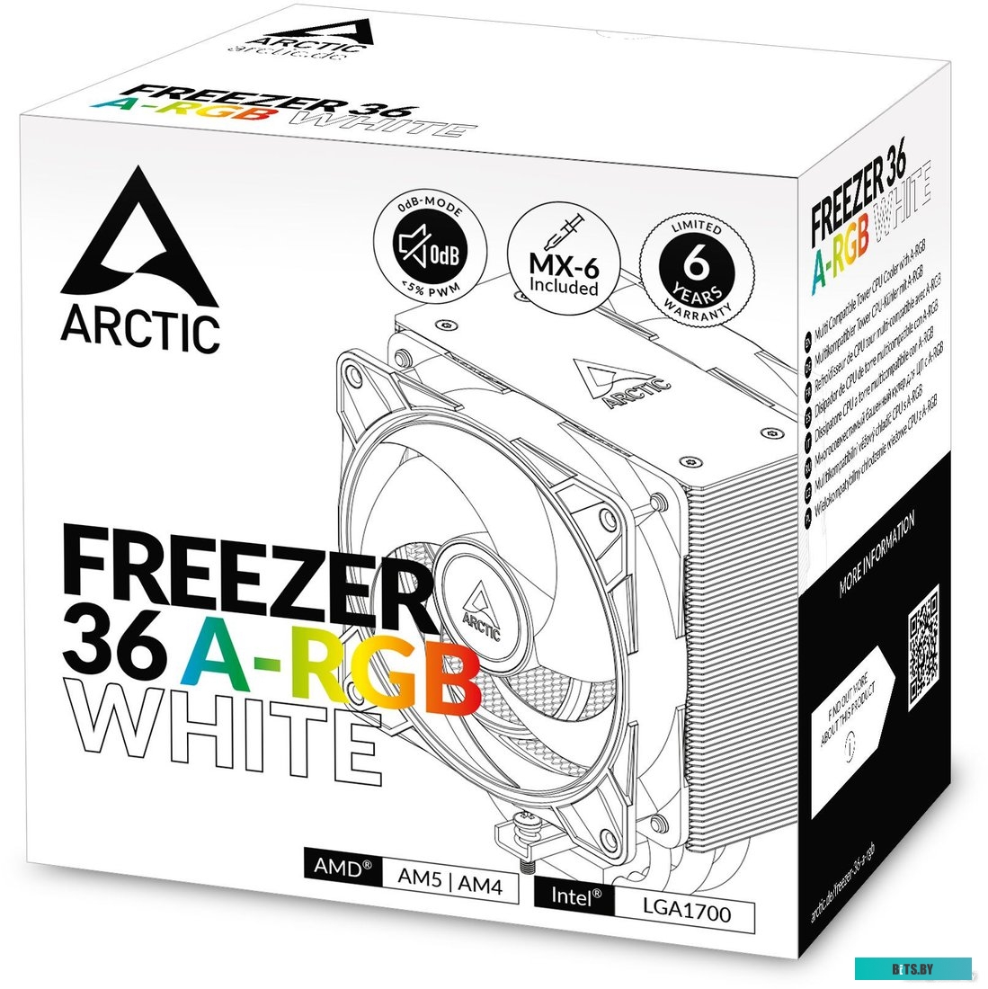 Охладитель процессора ARCTIC Freezer 36 A-RGB White ACFRE00125A