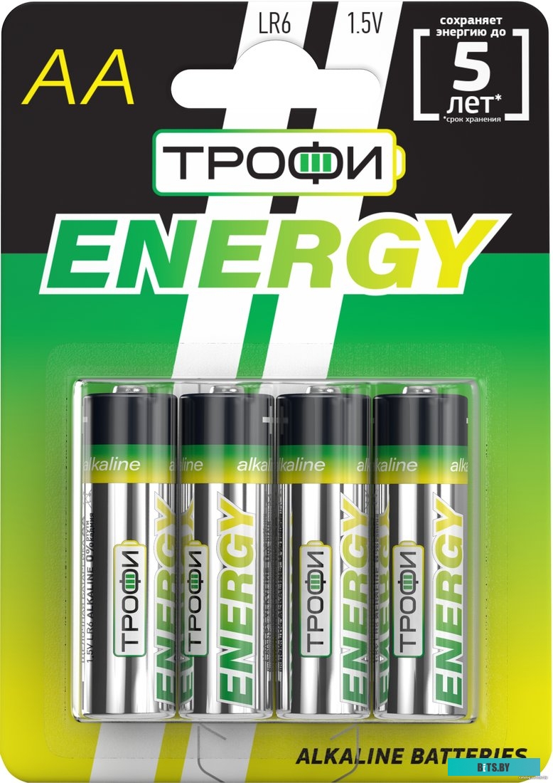 Батарейка Трофи AA 4 шт. LR6-4BL ECO