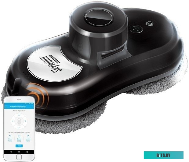 RV-RW001S Мойщик окон Red Solution SkyWiper RV-RW001S пит.:от сети черный/серый