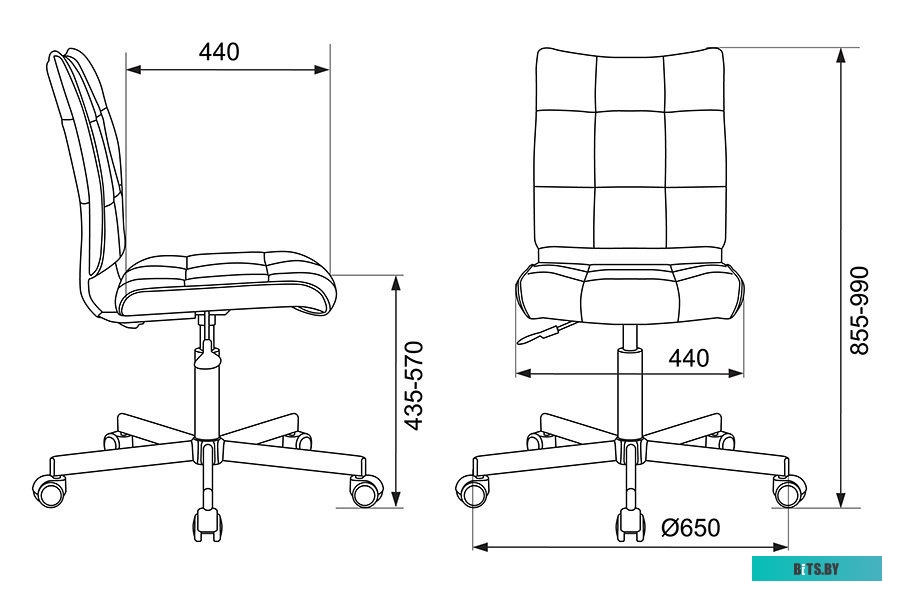 Офисное кресло (Стул) Бюрократ CH-330M (черный/белый) <CH-330M/GF>