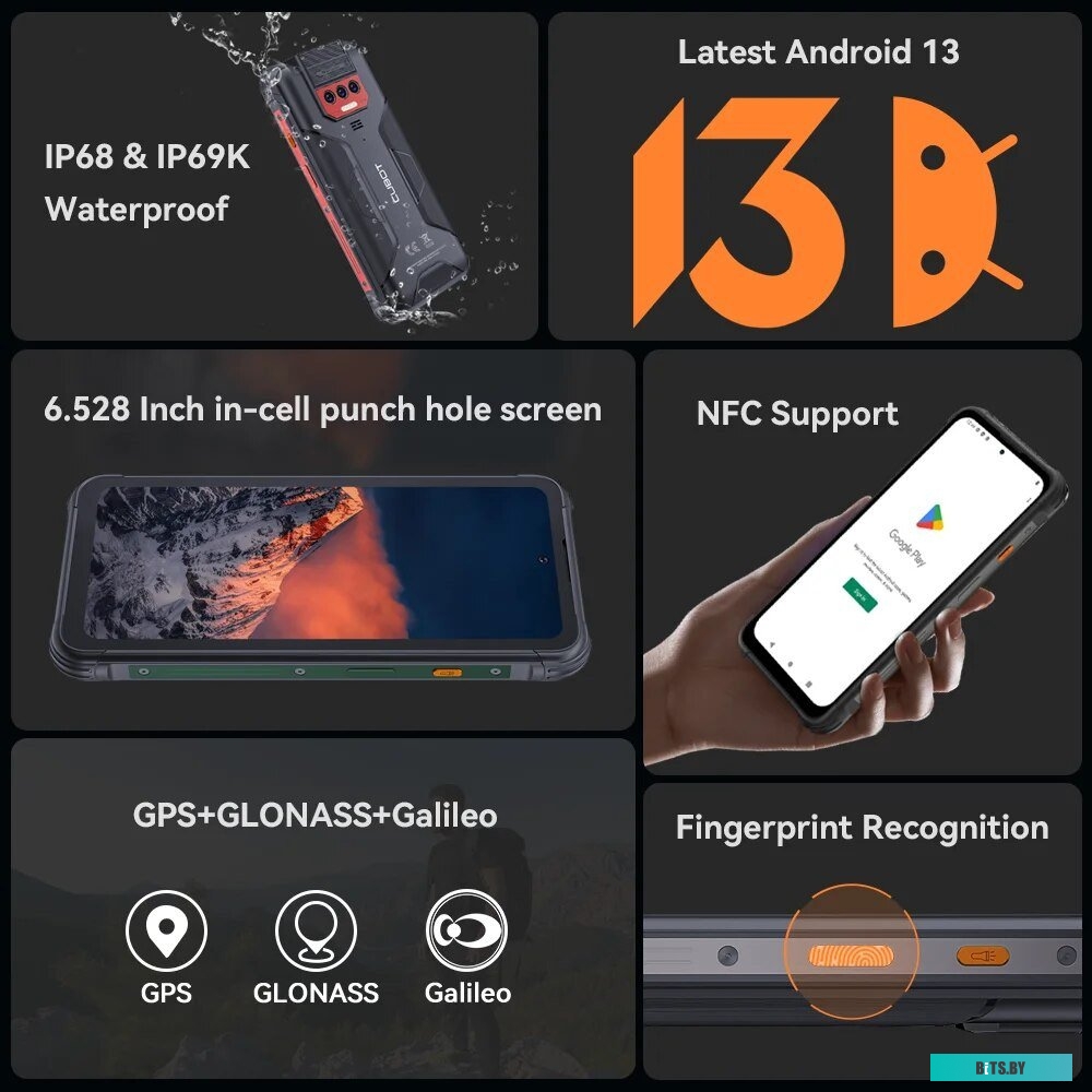 Смартфон Cubot KingKong 8 6GB/256GB черный