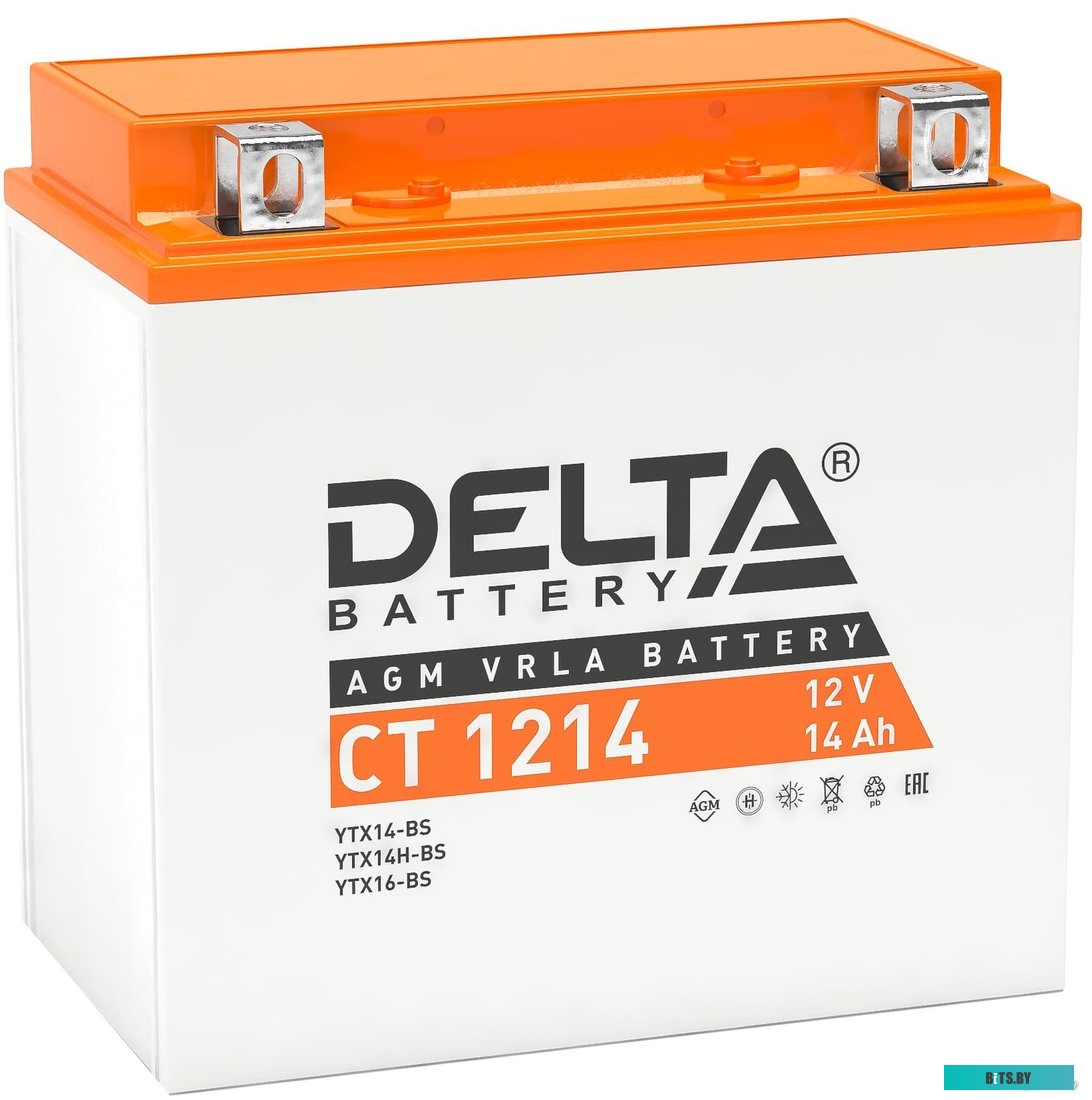 Мотоаккумулятор Delta CT 1214 (12V / 14Ah)