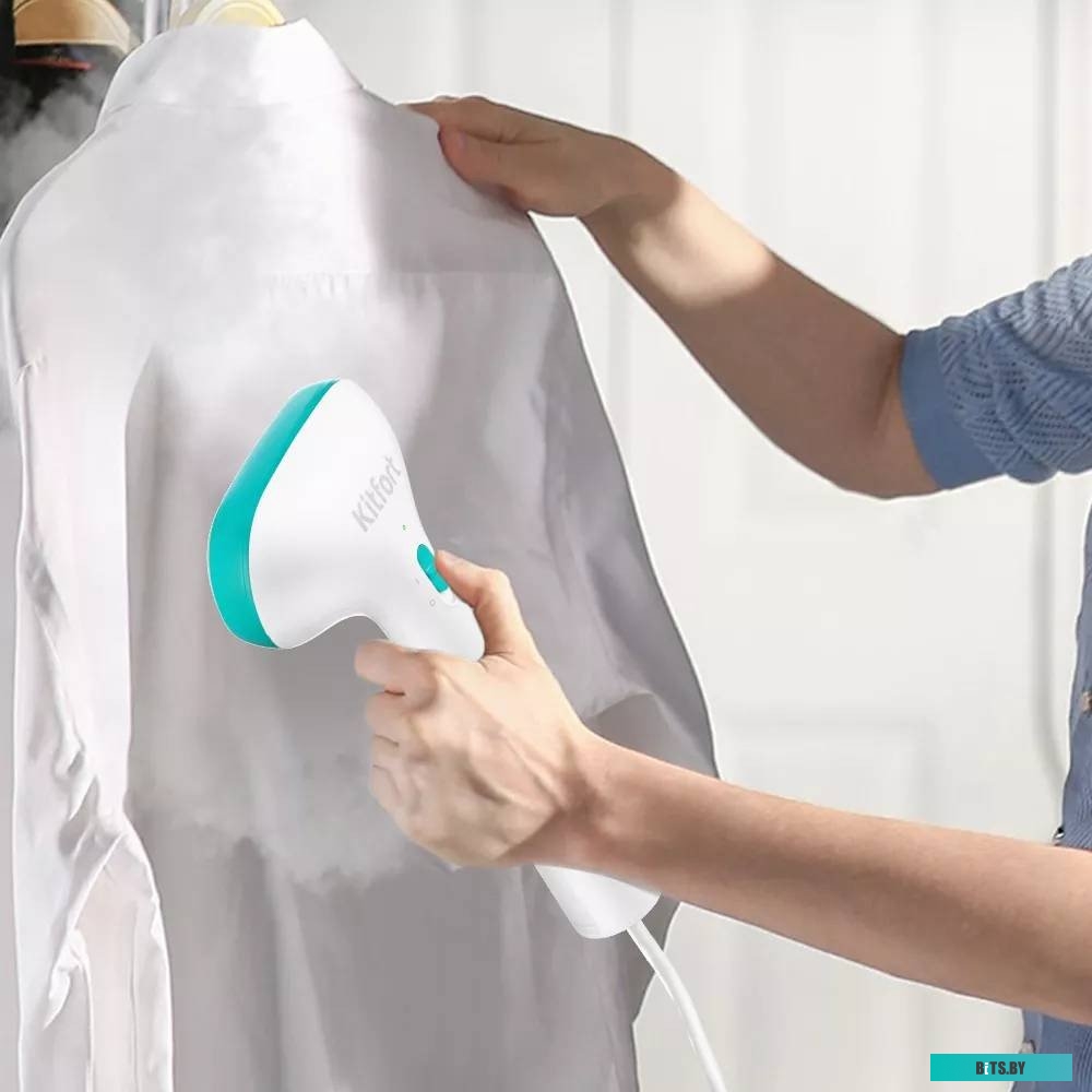 КТ-998-3 Отпариватель ручной KitFort КТ-998-3,  бирюзовый  / белый