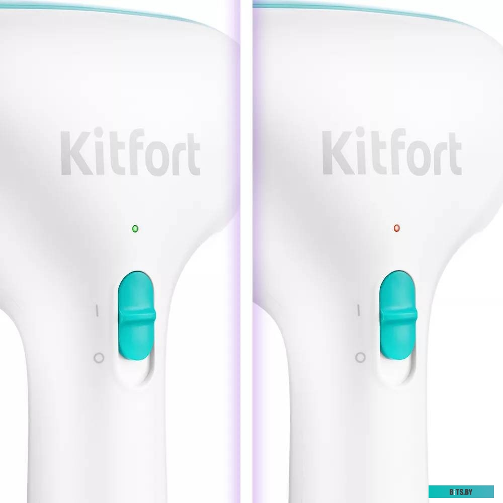 КТ-998-3 Отпариватель ручной KitFort КТ-998-3,  бирюзовый  / белый