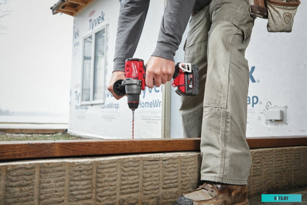 4058546376574 4933479863 Milwaukee M18 FUEL M18FDD3-502X 4933479863 (с 2-мя АКБ 5 Ач, кейс)