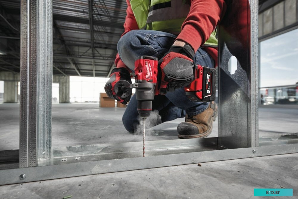 4058546376574 4933479863 Milwaukee M18 FUEL M18FDD3-502X 4933479863 (с 2-мя АКБ 5 Ач, кейс)