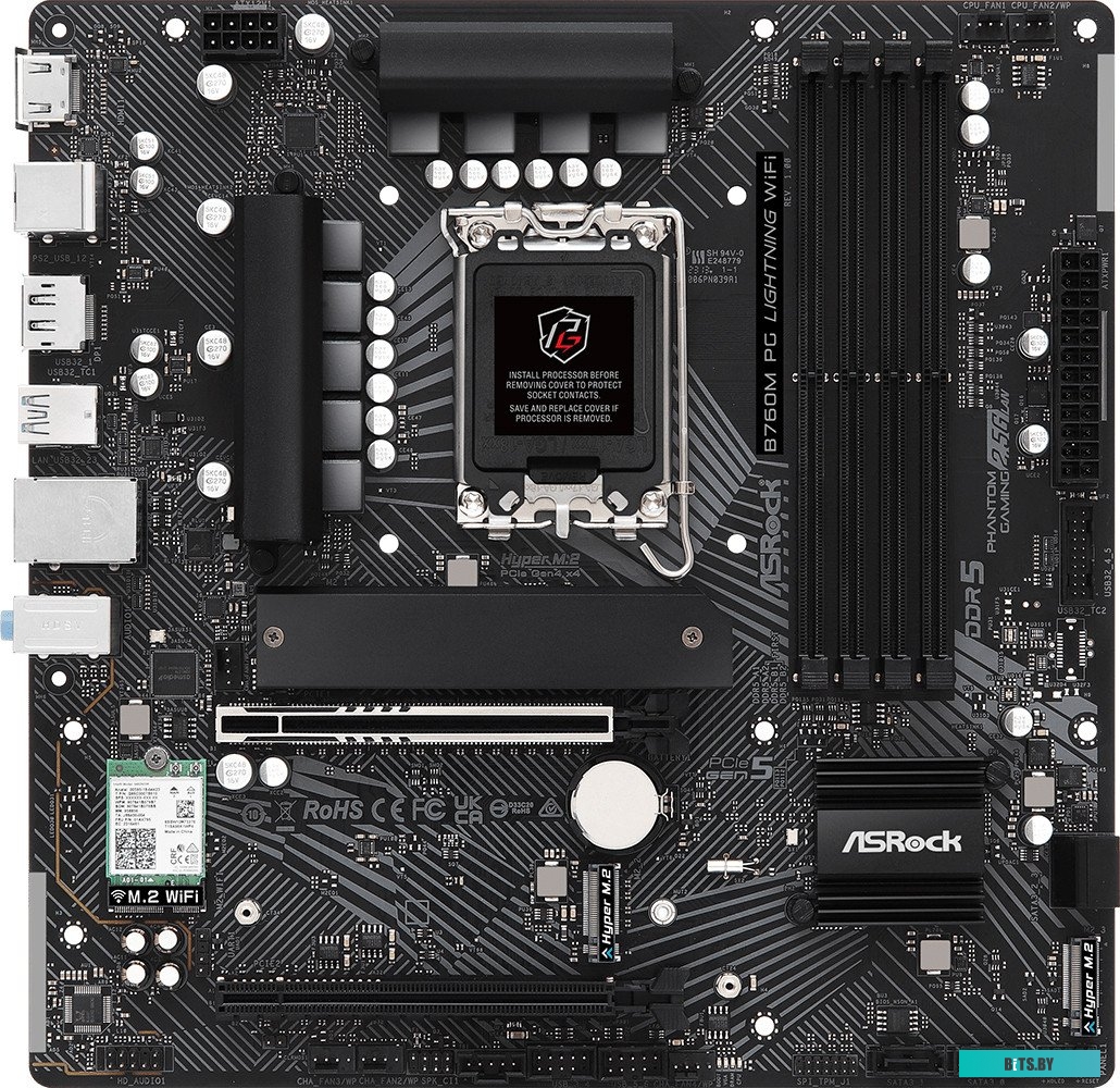 Материнская плата ASRock B760M PG Lightning WiFi 90-MXBMT0-A0UAYZ