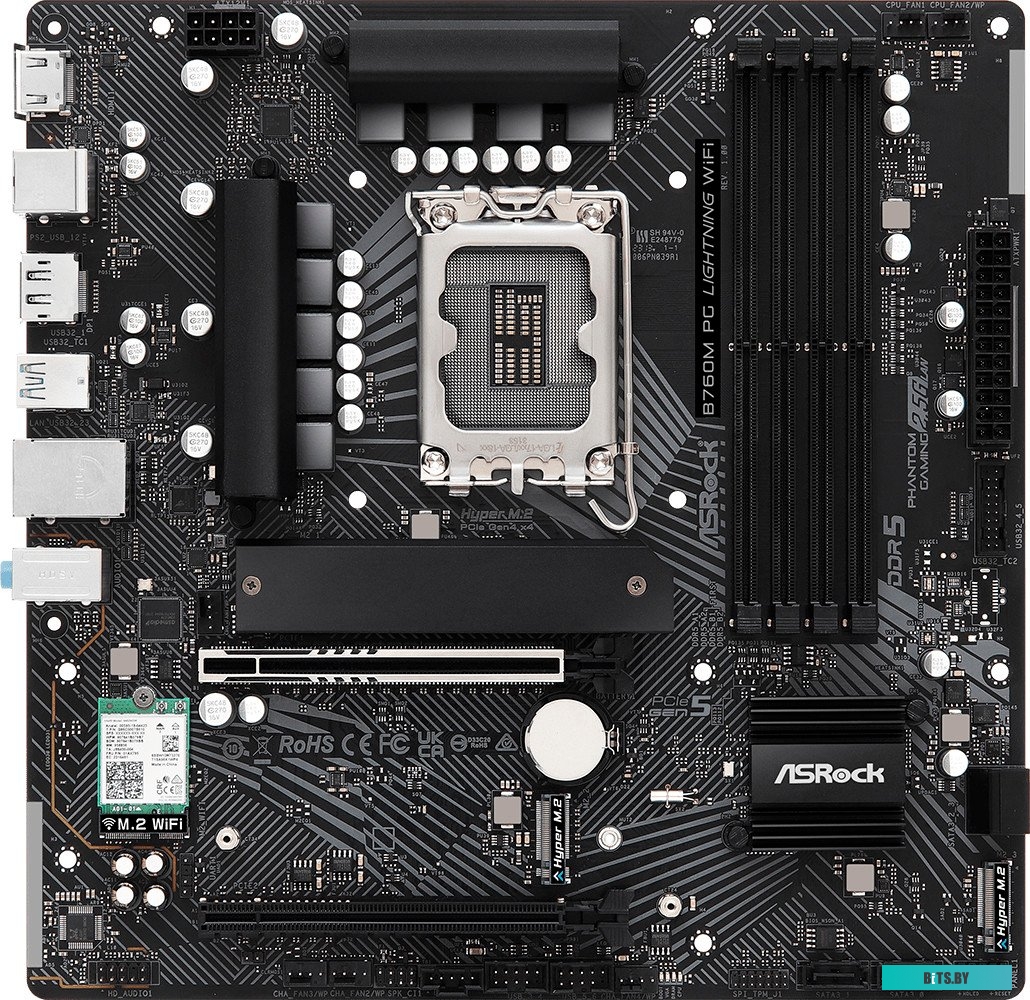 Материнская плата ASRock B760M PG Lightning WiFi 90-MXBMT0-A0UAYZ