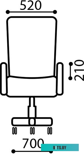 Офисное кресло (Стул) Brabix Grand EX-500 (черный) <530861>