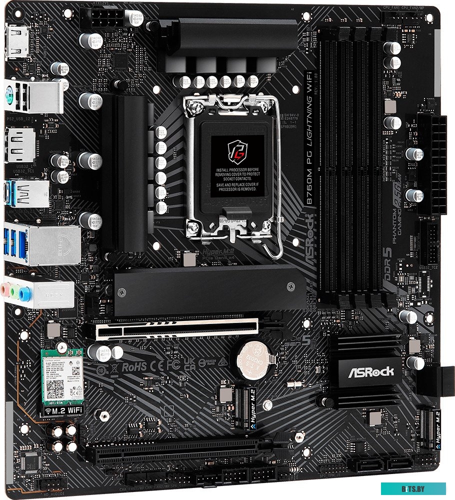 Материнская плата ASRock B760M PG Lightning WiFi 90-MXBMT0-A0UAYZ