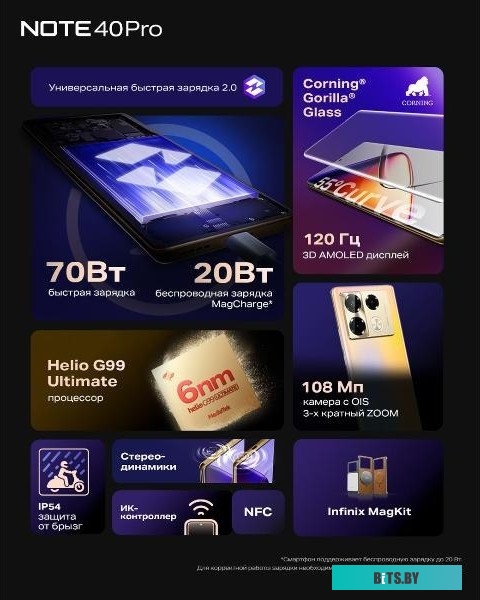 Смартфон Infinix Note 40 Pro X6850 12GB/256GB (золотистый)