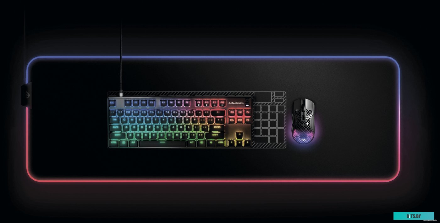 Клавиатура SteelSeries Apex 9 TKL нет кириллицы