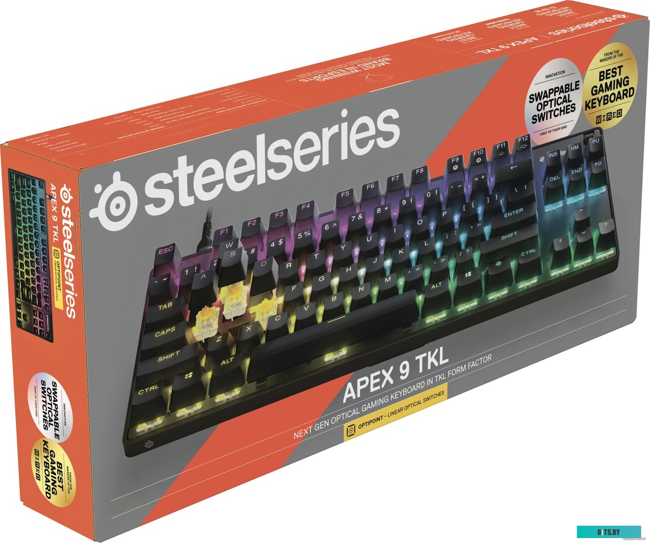 Клавиатура SteelSeries Apex 9 TKL нет кириллицы