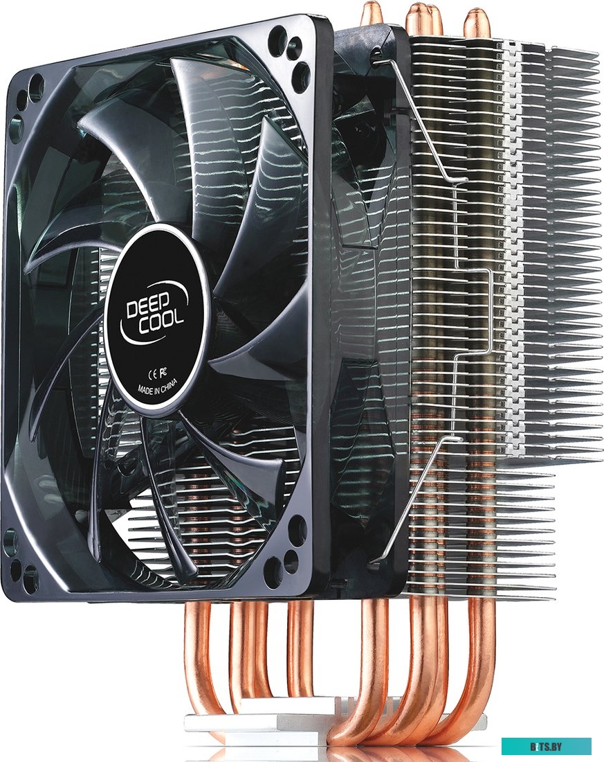 Кулер Deepcool Universal GammaXX 400 (S-2011/1155/1366/775/AM3+/FM2, 900-1500RPM, 21.4-32.1dBA, 60.29CFM, Cu+Al+4HP, PWM, Blue LED) RTL