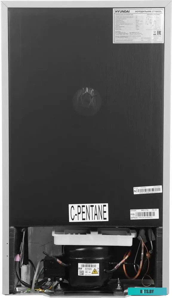 CT1025 СЕРЕБРИСТЫЙ Холодильник Hyundai CT1025 2-хкамерн. серебристый