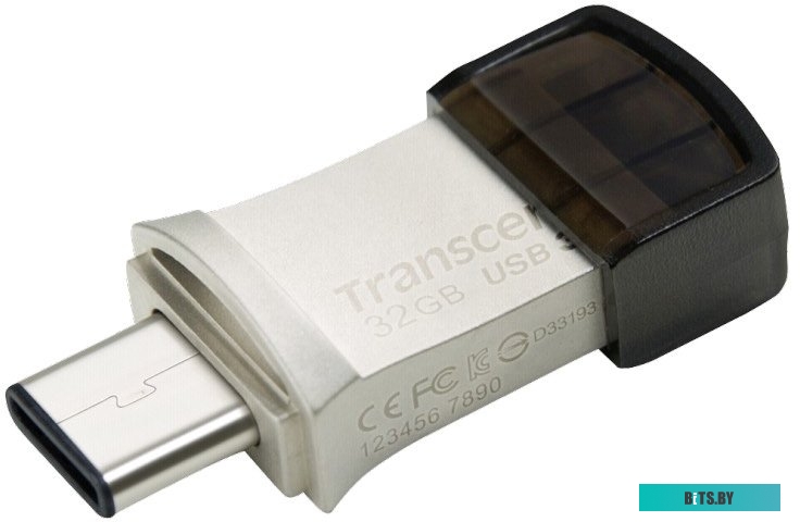 USB накопитель (Флешка) Transcend JetFlash 890S USB3.1 + Type-C 32GB [TS32GJF890S]