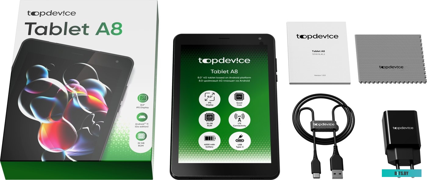Планшет Topdevice A8 2GB/32GB LTE (черный)