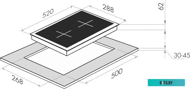 EVI.292-BK Электрическая индукционная панель MAUNFELD EVI.292-BK