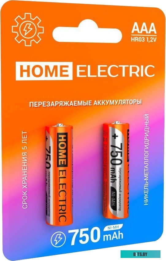 4620167520768 ААА HR03 750 mAh BP2 Home Electric ААА HR03 750 mAh BP2 4620167520768