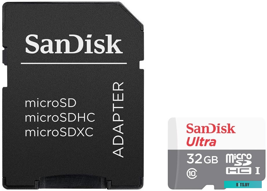 Карта памяти SanDisk Ultra microSDHC SDSQUNR-032G-GN3MA 32GB (с адаптером)