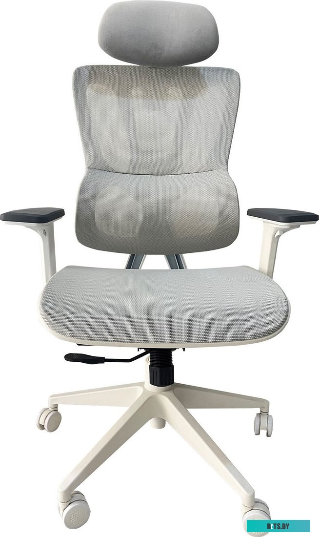 CS-CHR-MC02GY Кресло Cactus CS-CHR-MC02GY, на колесиках, сетка/эко.кожа, серый