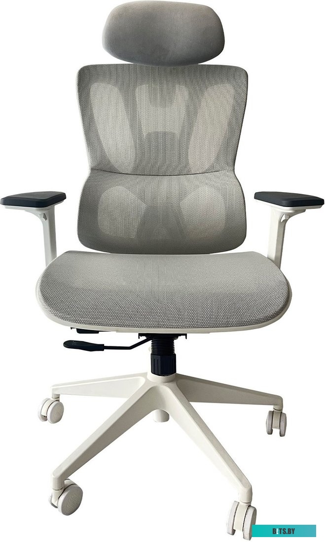 CS-CHR-MC02GY Кресло Cactus CS-CHR-MC02GY, на колесиках, сетка/эко.кожа, серый