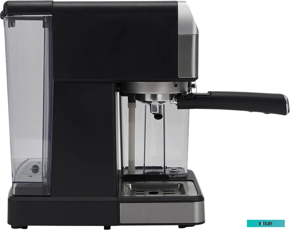 PCM 1535E Кофеварка Polaris PCM 1535E,  рожковая,  черный  / серебристый