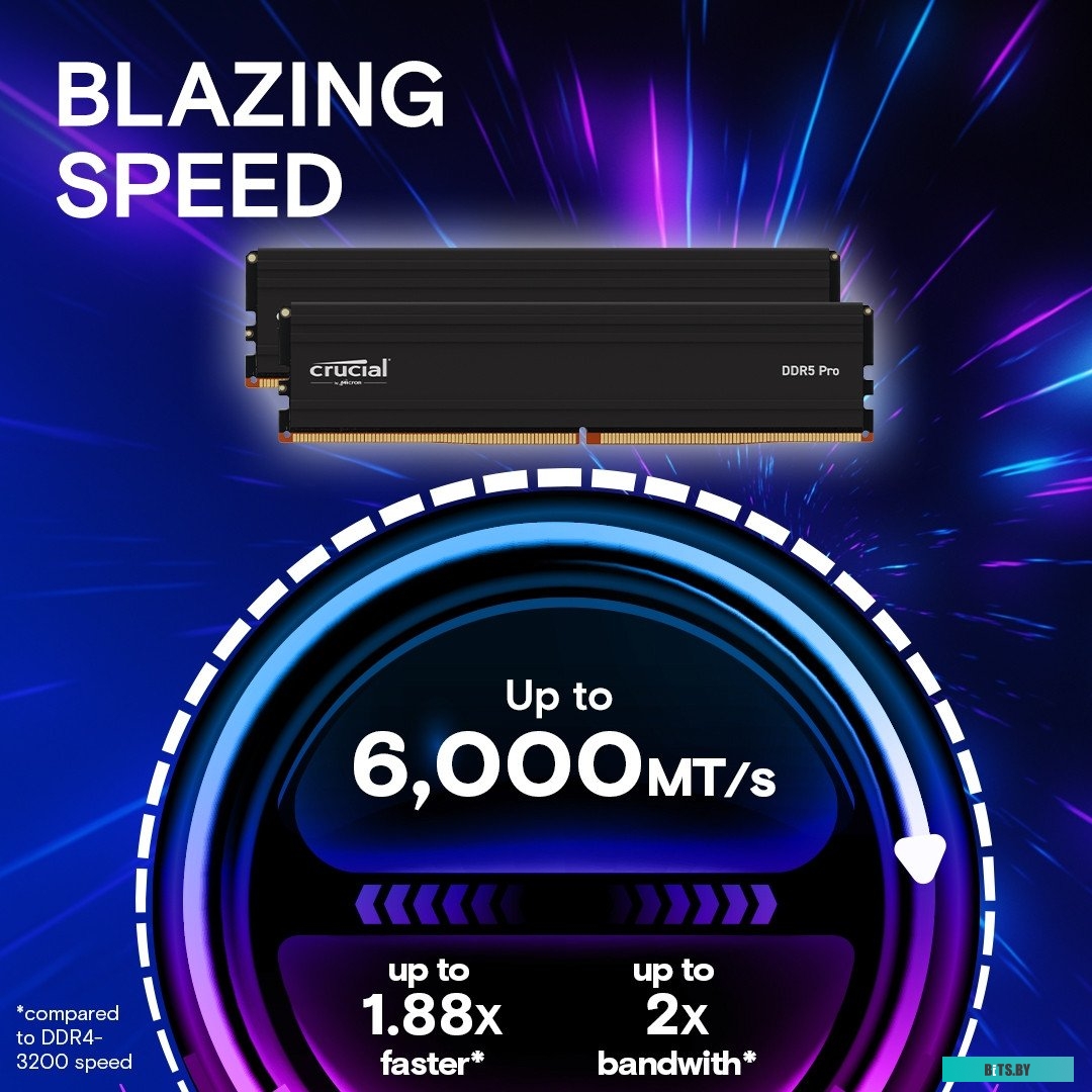 Оперативная память Crucial Pro 2x16ГБ DDR5 5600 МГц CP2K16G56C46U5