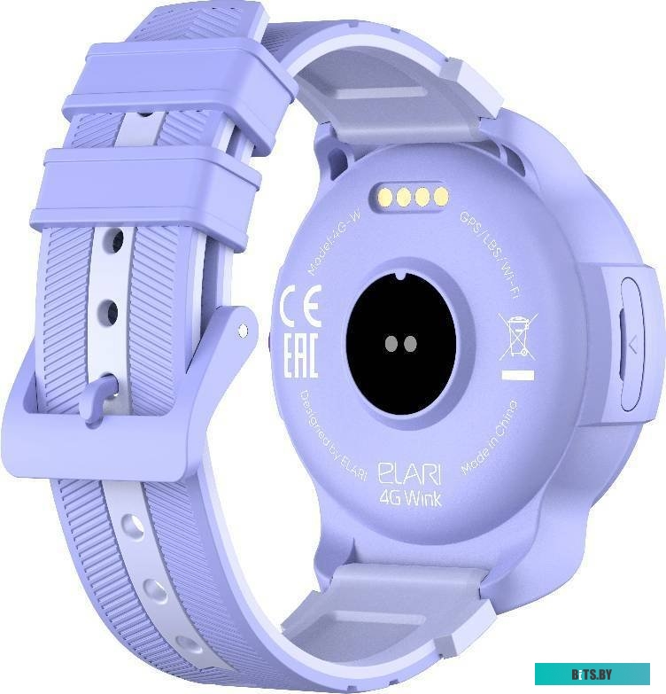 Умные часы детские ELARI KidPhone 4G Wink (сиреневый)
